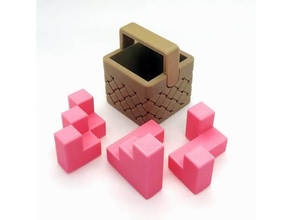 cake basket akaki 8 puzzles puzzle 3d print model - Mito3D