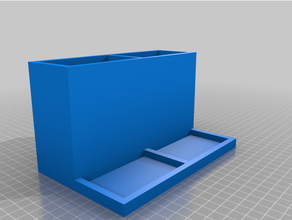 scrivania attrezzo organizzatore 2 organizzazione matita titolare supporto 3d print model - Mito3D