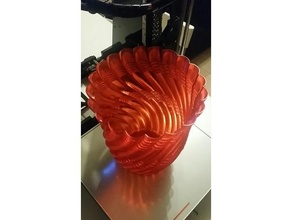 vano hora florero 2 contenedores flor maceta espiralizado 3d print model - Mito3D