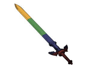 Maître épée Légende Zelda accessoires botw lien maître 3d print model - Mito3D