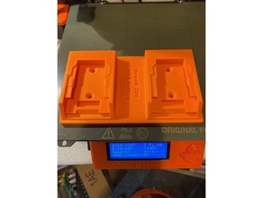 dewalt 20v battery holder double wall mount tool holders & boxes 3d print model - Mito3D
