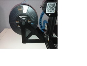 filamento spool holder 75mm rodar amazonbasics 3d impresoras 3dprinter rodamiento ender3 izquierda carrete soporte 3d print model - Mito3D