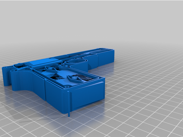 pistola arma 3d impressão 3D print model - Mito3D