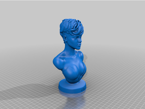 gratuito 3d modello viso umano stampa sculture attrice arte fallimento carattere testa ritratto scultura statua donna zbrush 3d print model - Mito3D