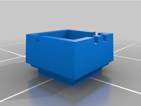 cube cendrier conteneurs cigarette articulations 3d print model - Mito3D