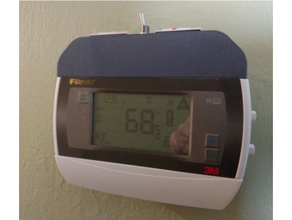 thermostat cover cap filtrete 3m50 replacement parts 3d print model - Mito3D