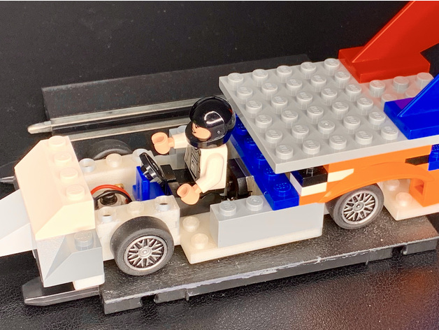 Lego kompatibel Slotcar Chassis Carrera Fahrzeuge Auto bluebrixx Wagen Backstein 143 3D print model - Mito3D