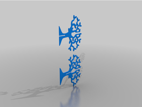 orecchino albero orecchini Schermo titolare supporto In piedi Conservazione 3d print model - Mito3D