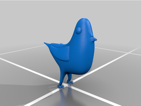 Pigeon animaux 3d print model - Mito3D