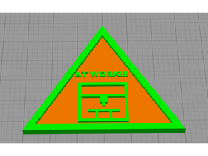 sign work multicolor 3d printer accessories tag 3d print model - Mito3D