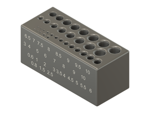 kupper tablero perforar metal madera soporte herramienta titulares cajas 3d print model - Mito3D