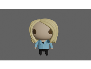 dr - rose tyler canary wharf models chibi companion doctor figure 3d print model - Mito3D