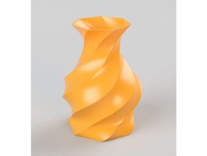 twisted 7-edge vase art flower spiral vases mode 3d print model - Mito3D