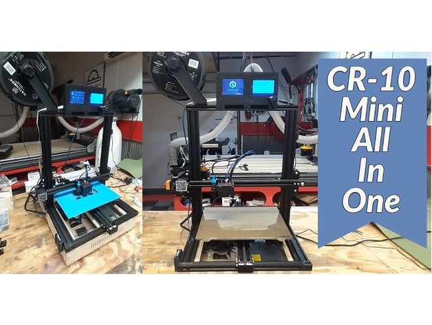 cr 10 mini aio 3d imprimante accessoires all in one contrôle boîte créalité éliminer inno maker innomaker Lanmu lcd 12864 sd carte 3D print model - Mito3D