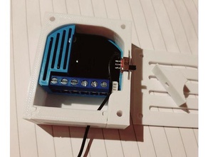 qubino flush shutter box slide switch hobby roller button 3d print model - Mito3D