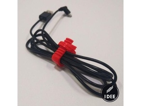 cable anillo acortar organizador organización cargador Teléfono móvil celular cura hdmi soporte iphone teléfono sencillo pequeña solido USB 3d print model - Mito3D