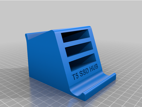 samsung t5 ssd triplo cubo escritório escrivaninha organizador 3d print model - Mito3D