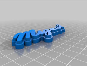 tipography miguel signs & logos tag nombre typography 3d print model - Mito3D