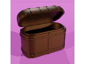 medieval steampunk treasure chest props 3d print model - Mito3D