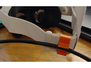 quest 2 link cable clip video games anker oculus 3d print model - Mito3D