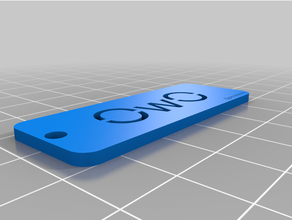 owo keychain keychains furry 3d print model - Mito3D