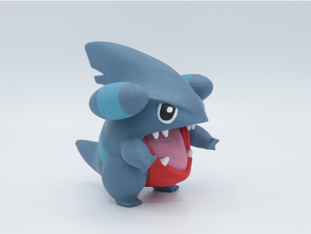 gible sculptures dragon kaumalat Pokémon figures 3D print model - Mito3D