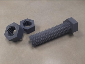 Schraube verhexen Kopf Remix mechanisch Spielzeuge Zappeln Hexhead Nuss links Hand 3d print model - Mito3D