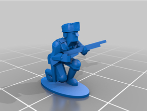 1-100 ww2 italian infantry crouching toy & game accessories soldiers wargame 3d print model - Mito3D