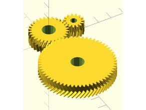 parametric gears 3d printing gear helix herringbone pinion 3d print model - Mito3D