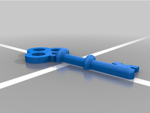 klasik anahtar 3d print model - Mito3D