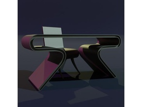 scifi ruim cara patrão escrivaninha modelo mobília 3d print model - Mito3D
