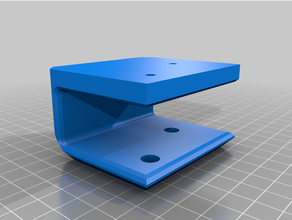 modular laptop desk mount - undermount office bracket 3d print model - Mito3D