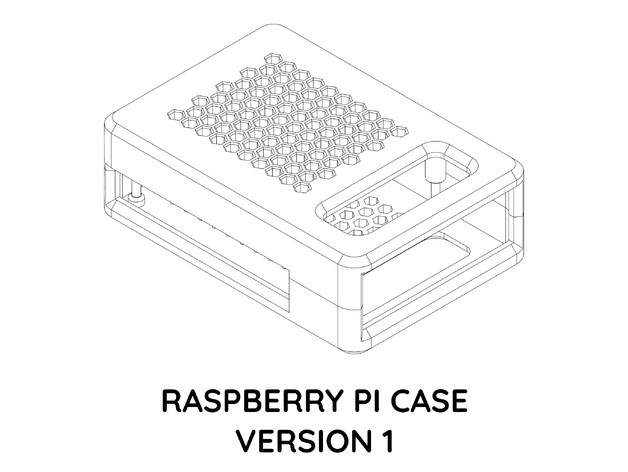 raspberry pi 3b enclosure electronics 3 case 3D print model - Mito3D