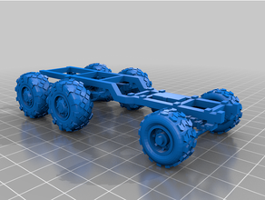 orc trukk chassis w5 vehicles 40000 40k conversion ork truck vehicle warhammer 3d print model - Mito3D