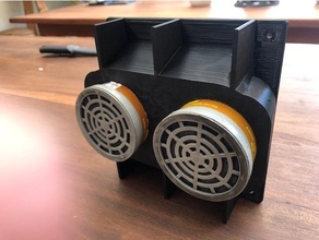 filter housing 3d printer accessories 120mm fan abs enclosure fume 3d print model - Mito3D