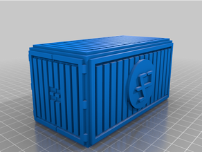 shipping containers - 40k legion infinity terrain toy & game accessories scatter star wars wargame warhammer 3d print model - Mito3D