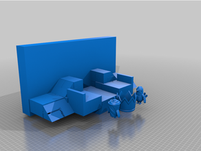 tomber mecs montagnard couronne jouets Jeux Fallguys 3d print model - Mito3D