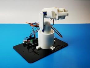 robot braccio robotica arduino Bluetooth stelo 3d print model - Mito3D