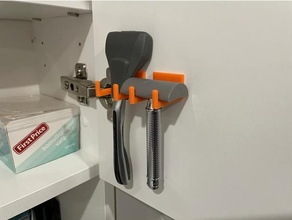 shave holder bathroom accessories hook organizer cabinet shaver stand brush 3d print model - Mito3D