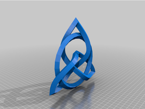 Fasziniert Dreieinigkeit Knoten keltisch Triquetra 3d print model - Mito3D