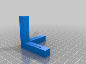 base axe étalonnage équerrage tester 3d impression tests 3d print model - Mito3D