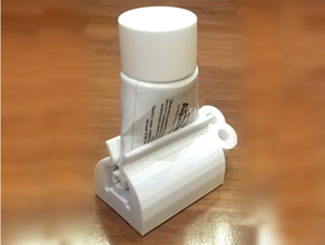 dentifricio spremere titolare supporto bagno 3d print model - Mito3D