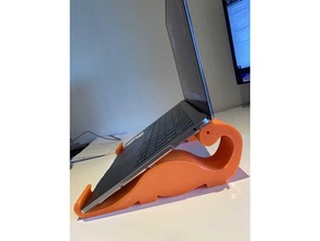 dinosaure macbook 13 pouce supporter 3d print model - Mito3D