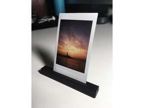 parametric polaroid picture stand instax photography 3d print model - Mito3D
