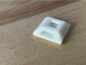 heavy duty cable tie mount office 3d print model - Mito3D