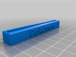 Carregador superior exibição ficar pé passatempo cartão Pokémon 3d print model - Mito3D