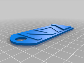 mass n7 keychain remixed keychains 3d print model - Mito3D