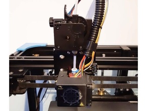 ender 6 almost-direct drive bracket 3d printer extruders direct extruder pancake motor titan 3d print model - Mito3D