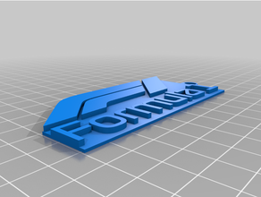 f1 chaveiro 3d impressão Fórmula formula1 1 chaveiros 3d print model - Mito3D