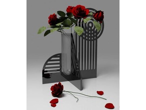 moderno geométrico vaso decoração arte deco decorativo flor flores Panela Projeto simples impressão vasos 3d print model - Mito3D